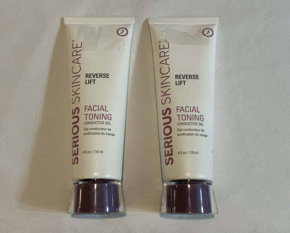 2-Serious Skin Care ~ Reverse Lift Facial Toning Conductive Gel 4 fl oz Sealed